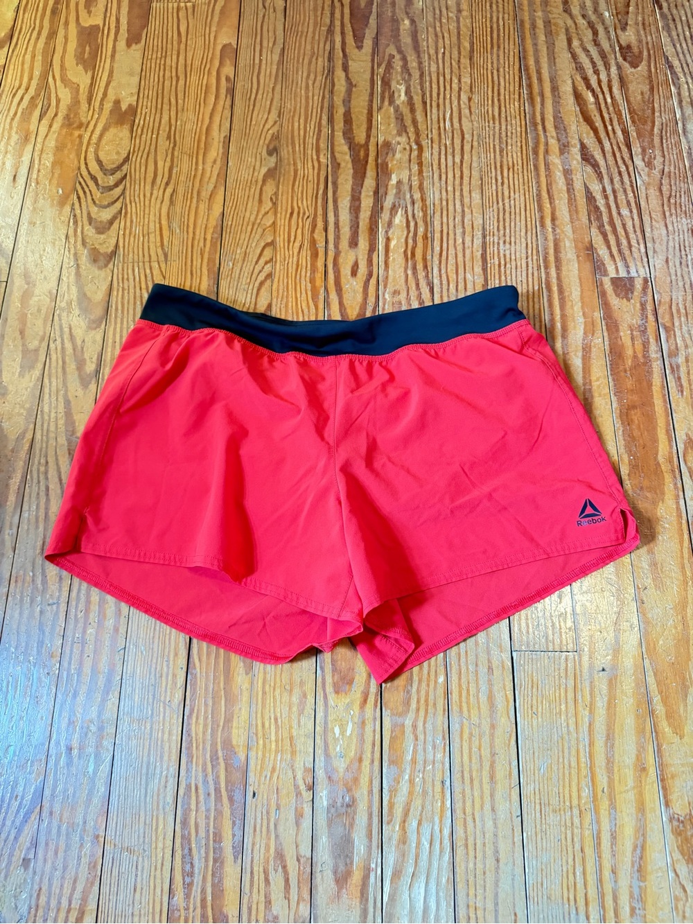 Reebok Red Speedwick Athletic Top with Black Neckline